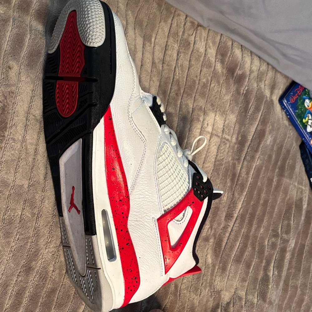Jordan Retro White and Red Sneakers - Picture 5 of 8